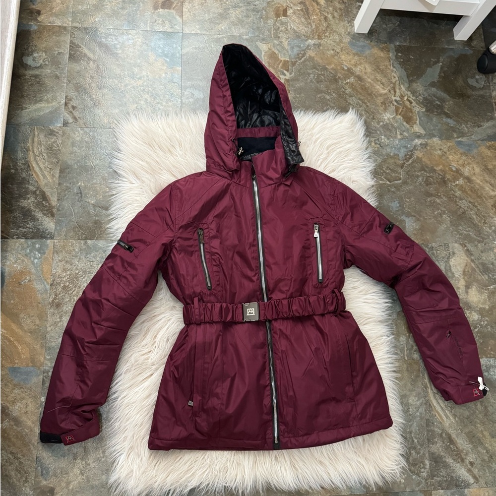 Avalanche Parka Jacket Women’s Size Large Wine Color Removable Hood MSRP $220